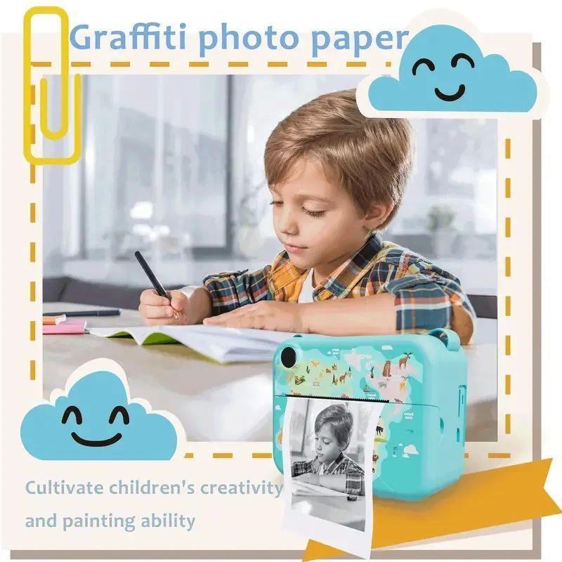 Digital Children Camera Foxr Photography Mini Printer Portab