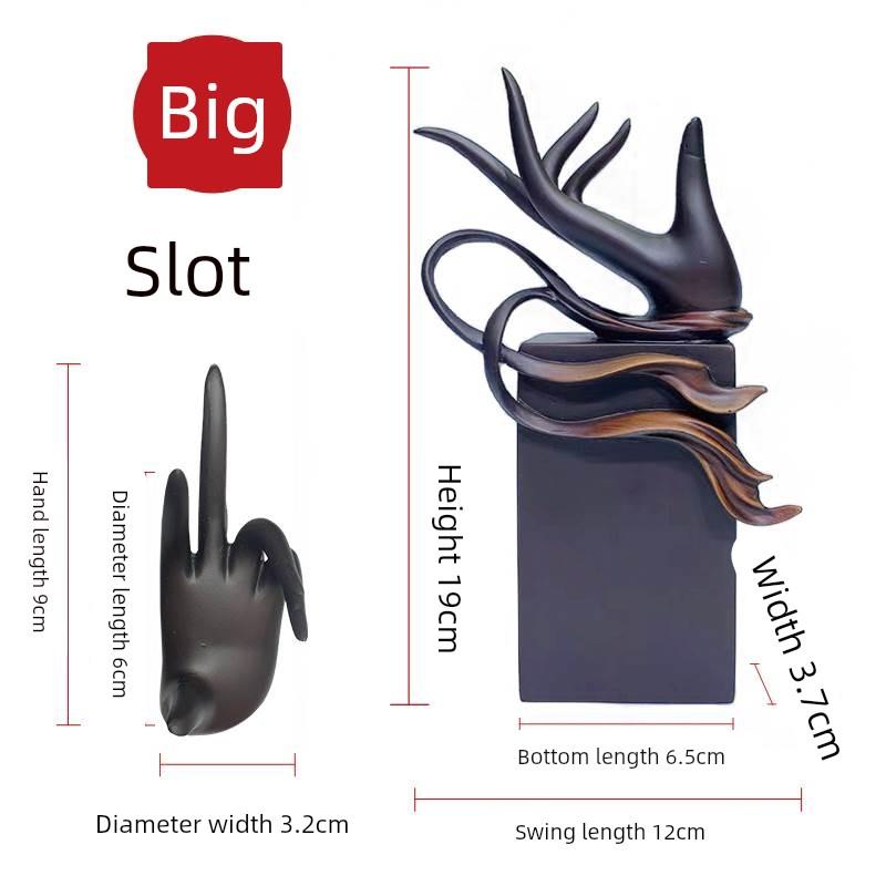 芊芊素手树脂摆放托盘艺术创意通用彷实木石头奇石底座摆件托架