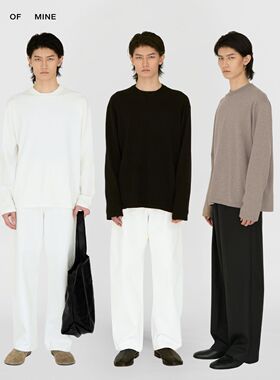 HAYES | 山羊绒有机棉混纺毛纱小圆领打底长袖衬