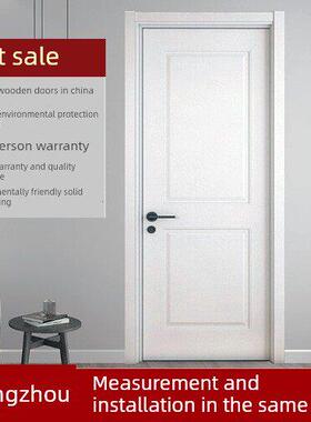 江山木门室内实木免漆生态免漆卧室门多层实木覆合门套装