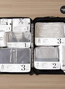 moreover旅行收纳袋行李箱整理包洗漱衣服鞋子内衣分装袋旅游出差