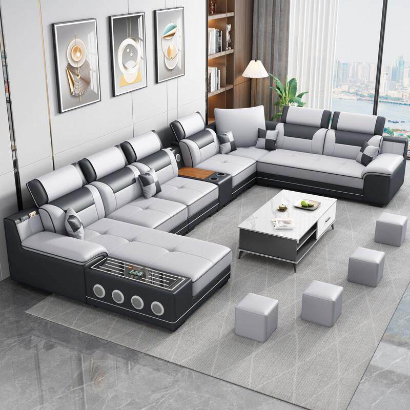 沙发客厅2025新款可拆洗大小户型猫抓皮家用现代简约免洗布艺沙发