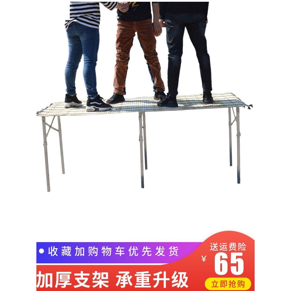 地摊架子摆摊折叠展示货架地推架多功能夜市地摊折叠桌便携式伸缩