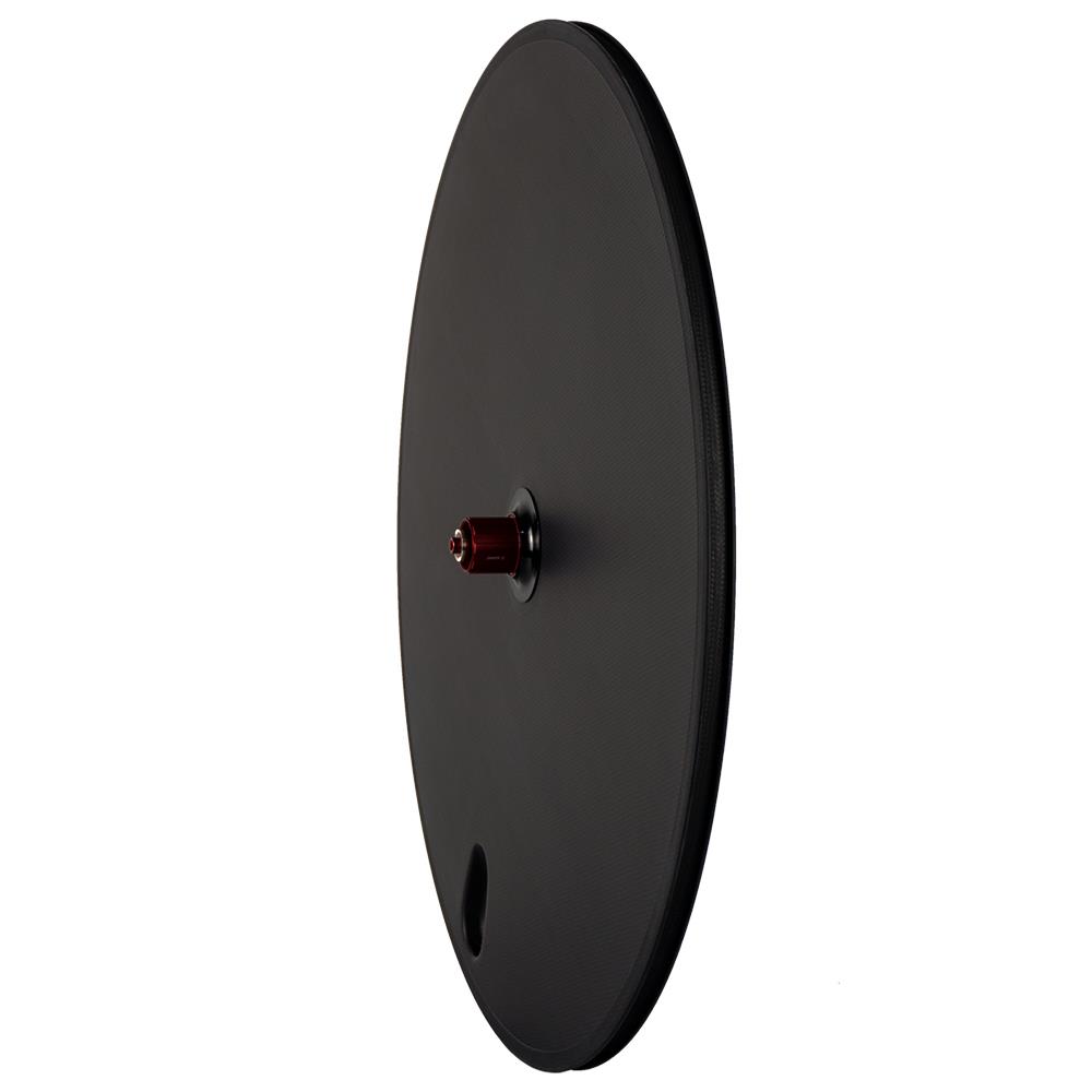 碳纤维封闭轮组TT计时车碟轮死飞铁三车轮封盘轮Fixed gear场地轮