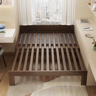 飘窗床架全实木可折叠抽拉伸缩街接拼接延伸改造床榻榻米单人床架