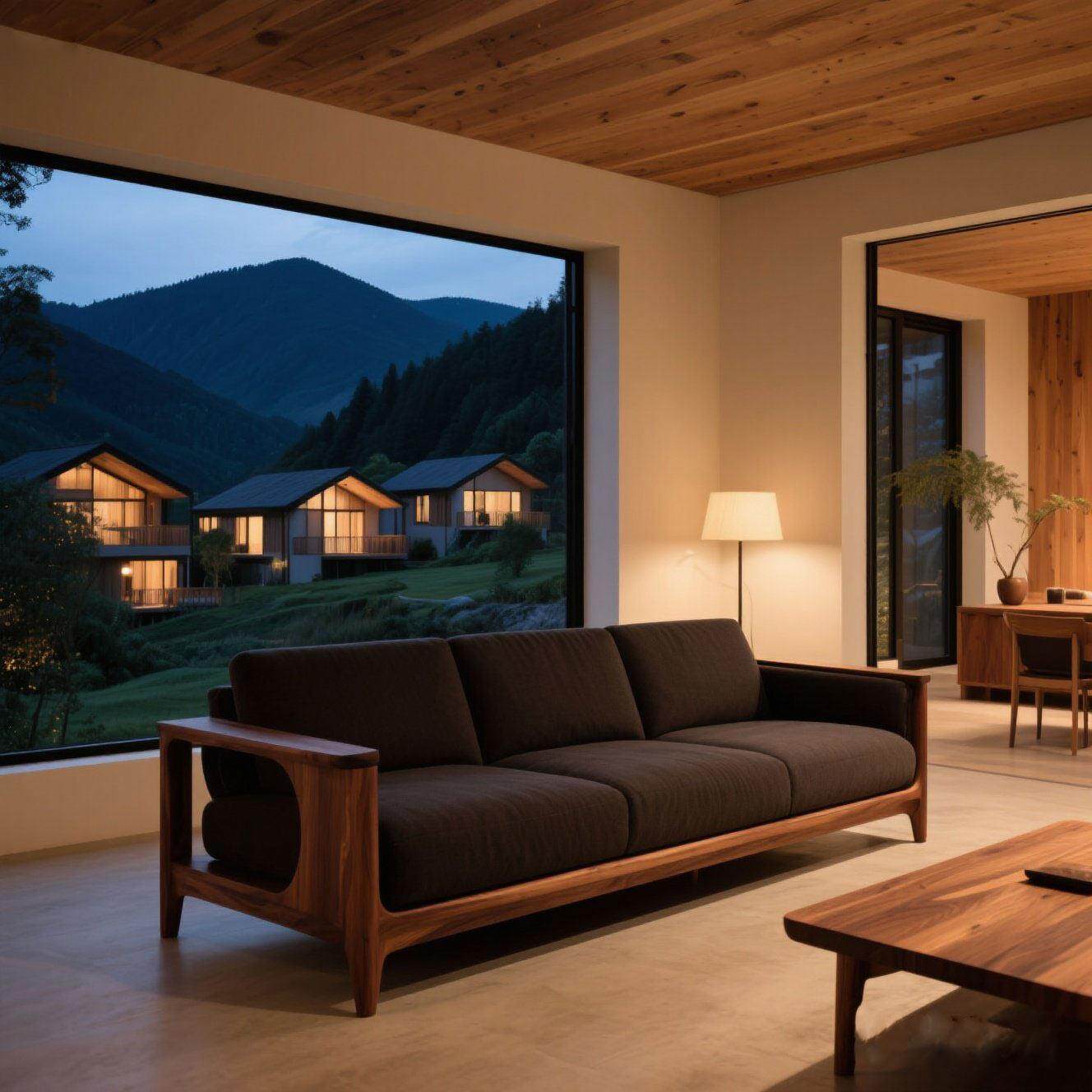 新中式黑胡桃高端实木沙发家用客厅民宿办公室白蜡木轻奢沙发家具