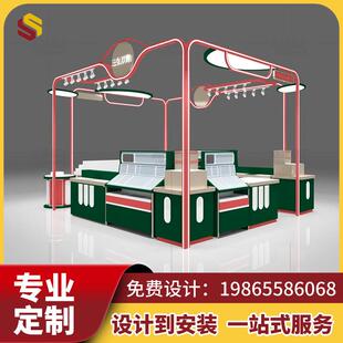 万达商场银饰品多经点位展示柜定制设计过道烤漆项炼手饰吊坠柜台