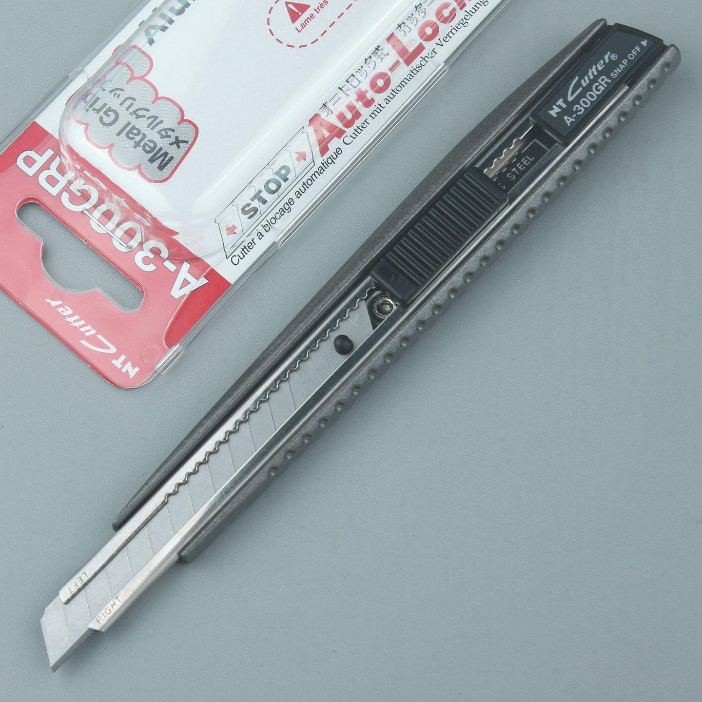 日本大阪原装进口壁纸刀 NT cutter金属手柄小号A-300GRP美工介刀