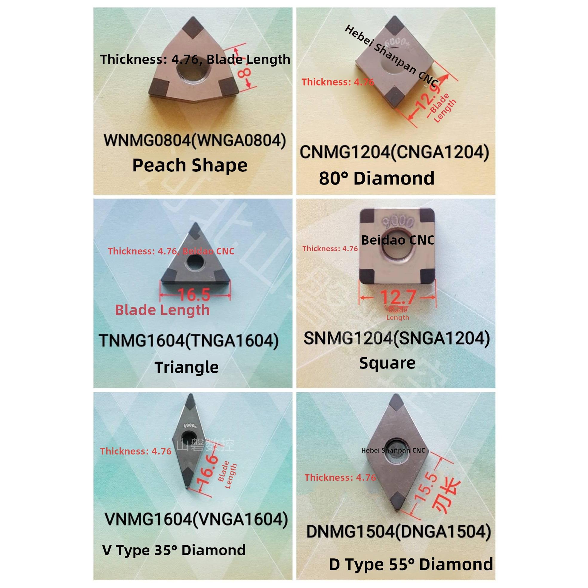 立方氮化硼超硬数控刀片Wnmg 080408 Cnmg 120408 Tnmg 160408
