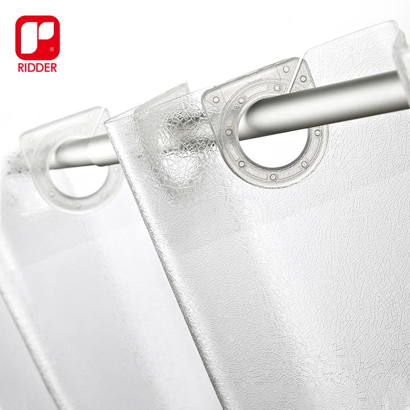 ridder德国进口浴帘卫生间浴室隔断帘防水高档免打孔洗澡干湿分离