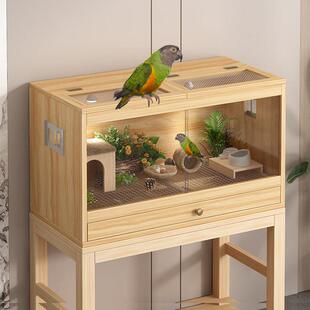 虎皮玄风鸟笼鹦鹉笼保温箱幼鸟笼育雏恒温鸽笼宠物芦丁鸡笼饲养箱