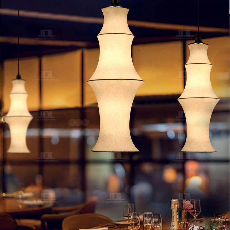 竹节仿蚕丝餐厅吊灯吧台创意新中式茶室复古餐饮店现代简约民宿灯