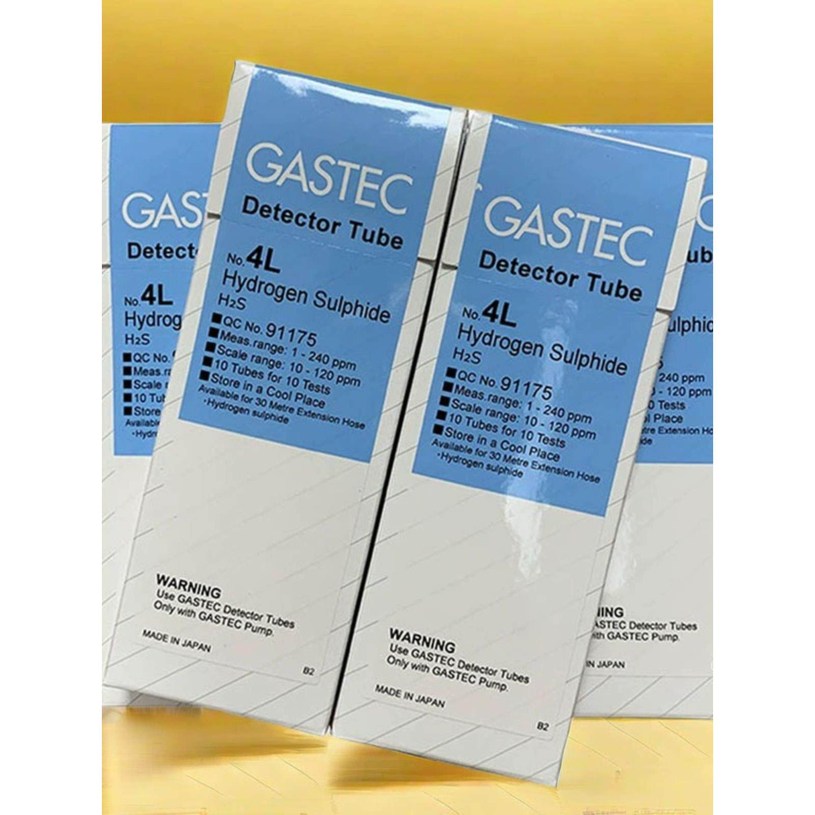 日本GASTEC硫化氢检测管恶臭气体H2S浓度测定管检知管4L/4HT/4HH