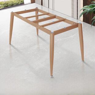 现代石板餐桌腿支架大理石瓷砖桌面基础茶桌桌腿定制铁桌腿