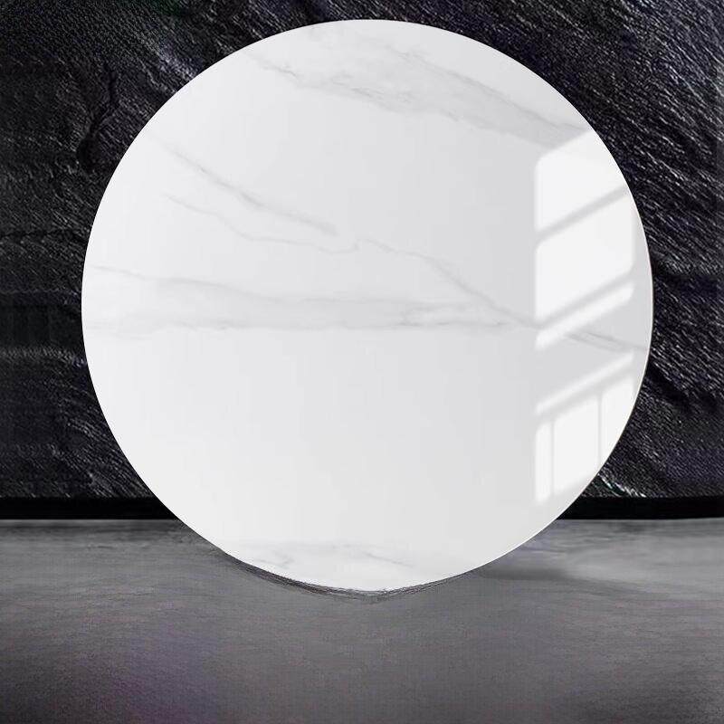 石板转盘家庭小公寓圆桌餐桌转盘大理石桌面圆桌旋转板台面定制
