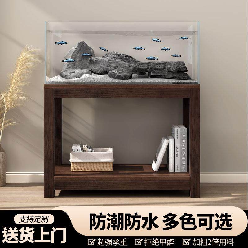 鱼缸专用架子定制实木超强承重80底柜客厅家用定制多层落地置物架,宠物/宠物食品及用品,桌面缸,淘宝优惠券,粉丝福利购,淘宝优惠卷