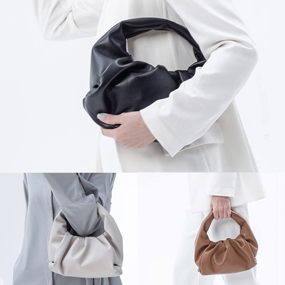 BobOre云朵包牛剖层革小众设计