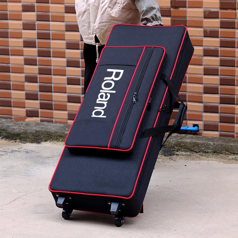 罗兰Roland带轮子带轱辘电子琴专用包5461 73 7688键防水电钢琴包