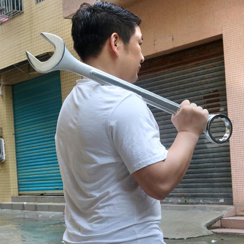 百威狮开口梅花扳手重型大号两用扳子工具42/45/46/48/50/55/65mm