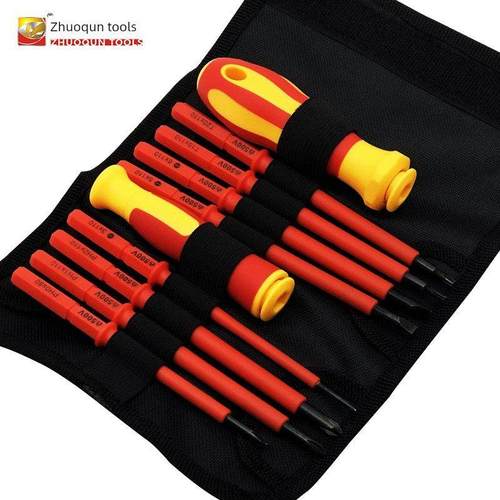 德国进口绝缘螺丝刀套组梅花十字一字操作高效防触电适配电工维修
