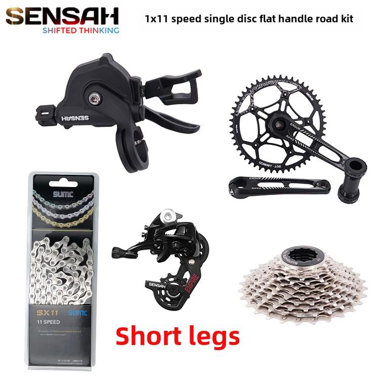 SENSAH顺泰1x11速平把公路变速器折叠车山地自行车指拨后拨