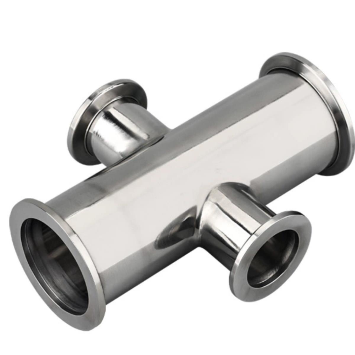 不锈钢快装真空法兰变径三通四通接头等径变径 KF16//25/40/50