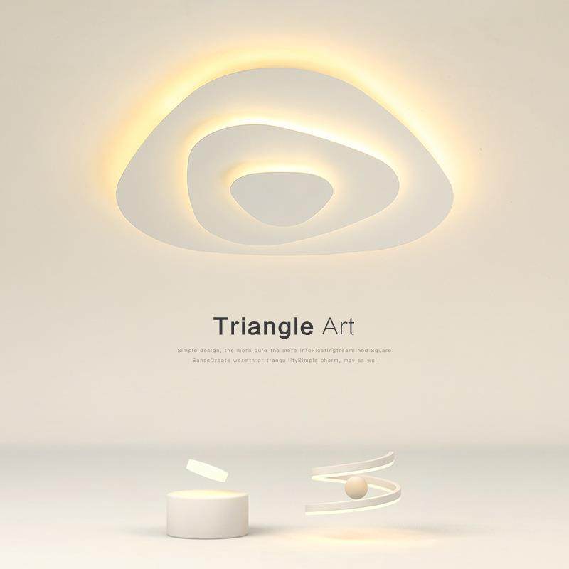 卧室吸顶灯简约现代创意个性房间led灯几何设计感北欧书房灯具