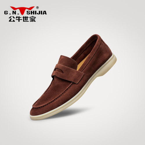 公牛世家新款休闲皮鞋官方旗舰店