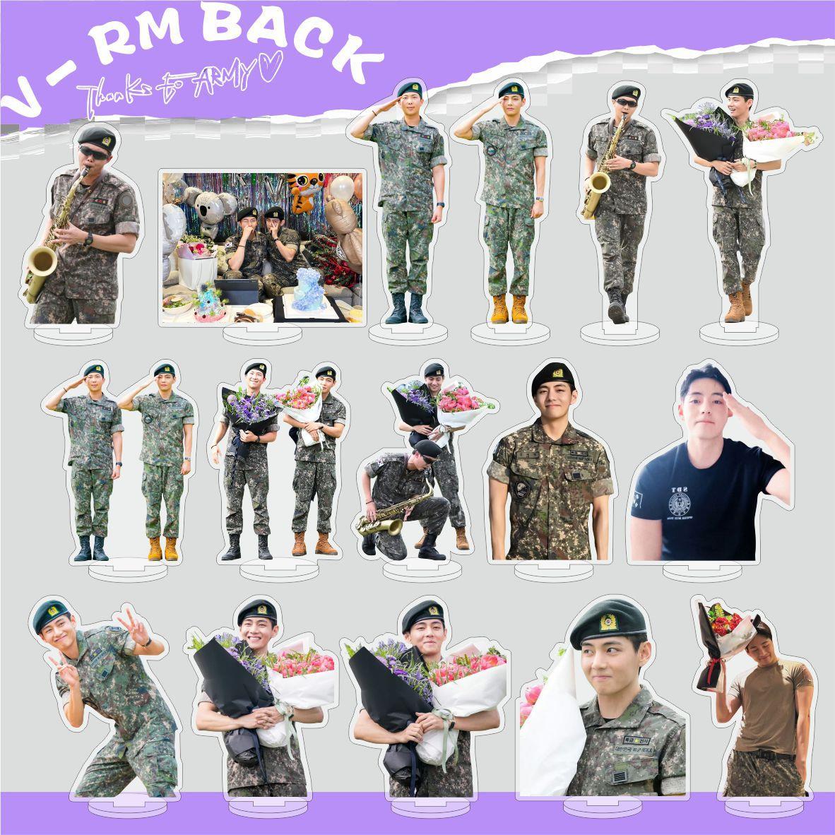 V-RM 回归金泰亨金南俊亚克力人形立牌摆件站牌明星周边桌面摆件