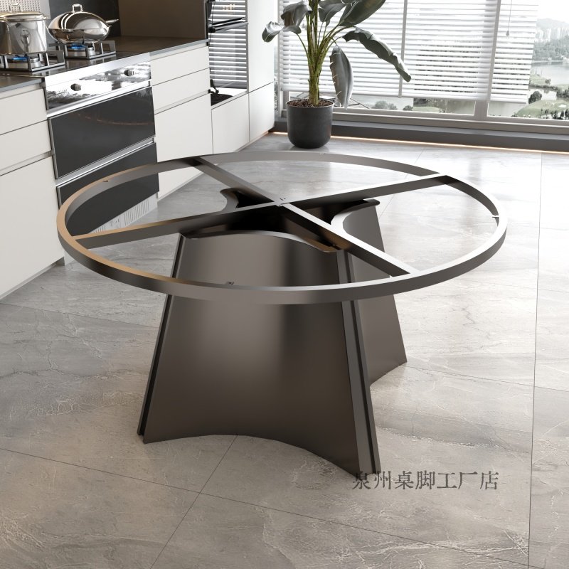 圆形餐桌不锈钢底座岩板桌子脚大理石圆桌腿家用奢石圆台桌腿支架,商业/办公家具,其它,淘宝优惠券,粉丝福利购,淘宝优惠卷