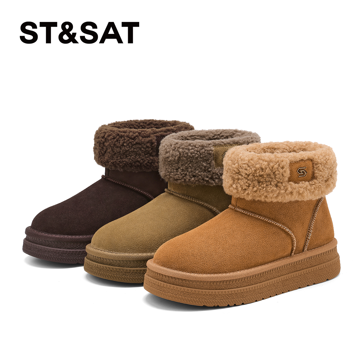 星期六雪地靴女2025新款冬季加绒