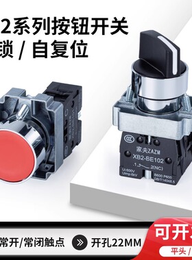 家夫XB2-BA31/42按钮开关NP2/ZB2/CB2旋钮开关控制急停旋钮平钮