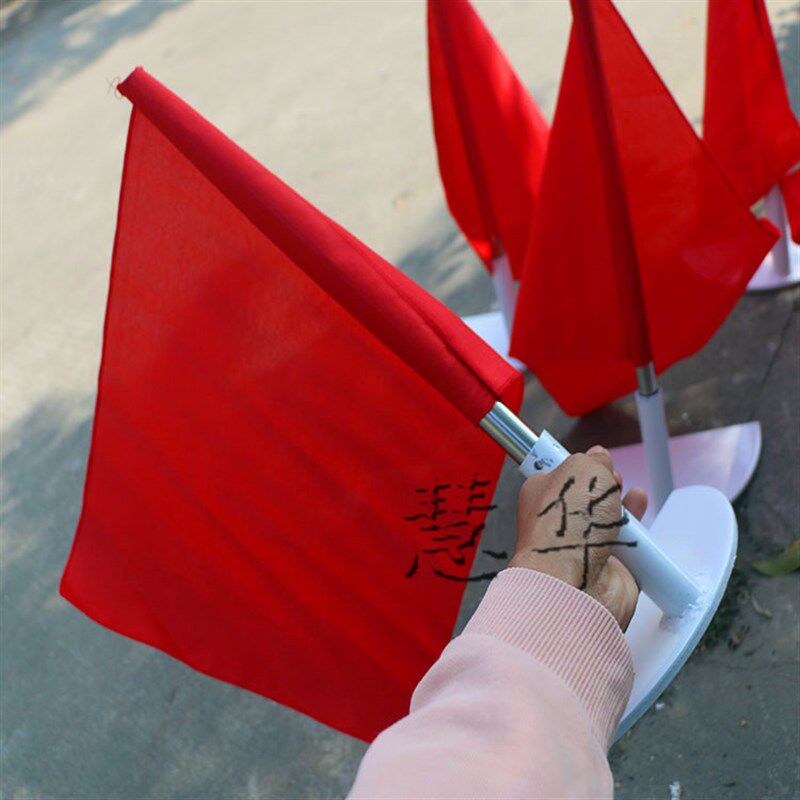 弯道旗标志旗田径场地辅助O用具弯道小旗子