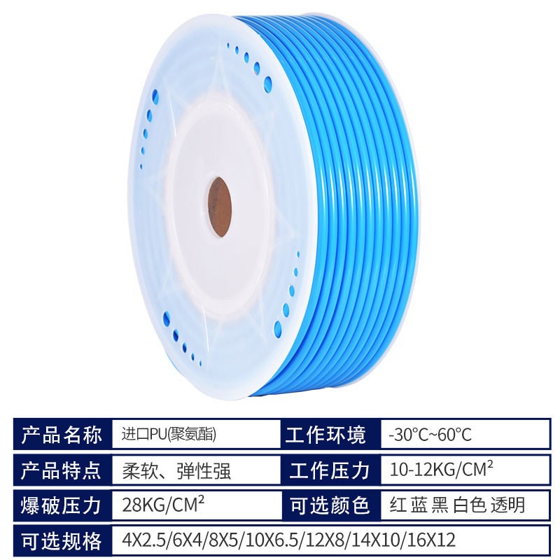 PU系列高压气管r空压机 气动软管外径8MM气泵