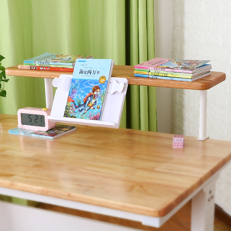 源头工厂方便随意可拆卸简约红橡木桌上收纳置物架实木洞洞板书架