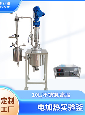 环宇10L高温不锈钢电加热实验室反应釜PID智能控制仪不锈钢S22053
