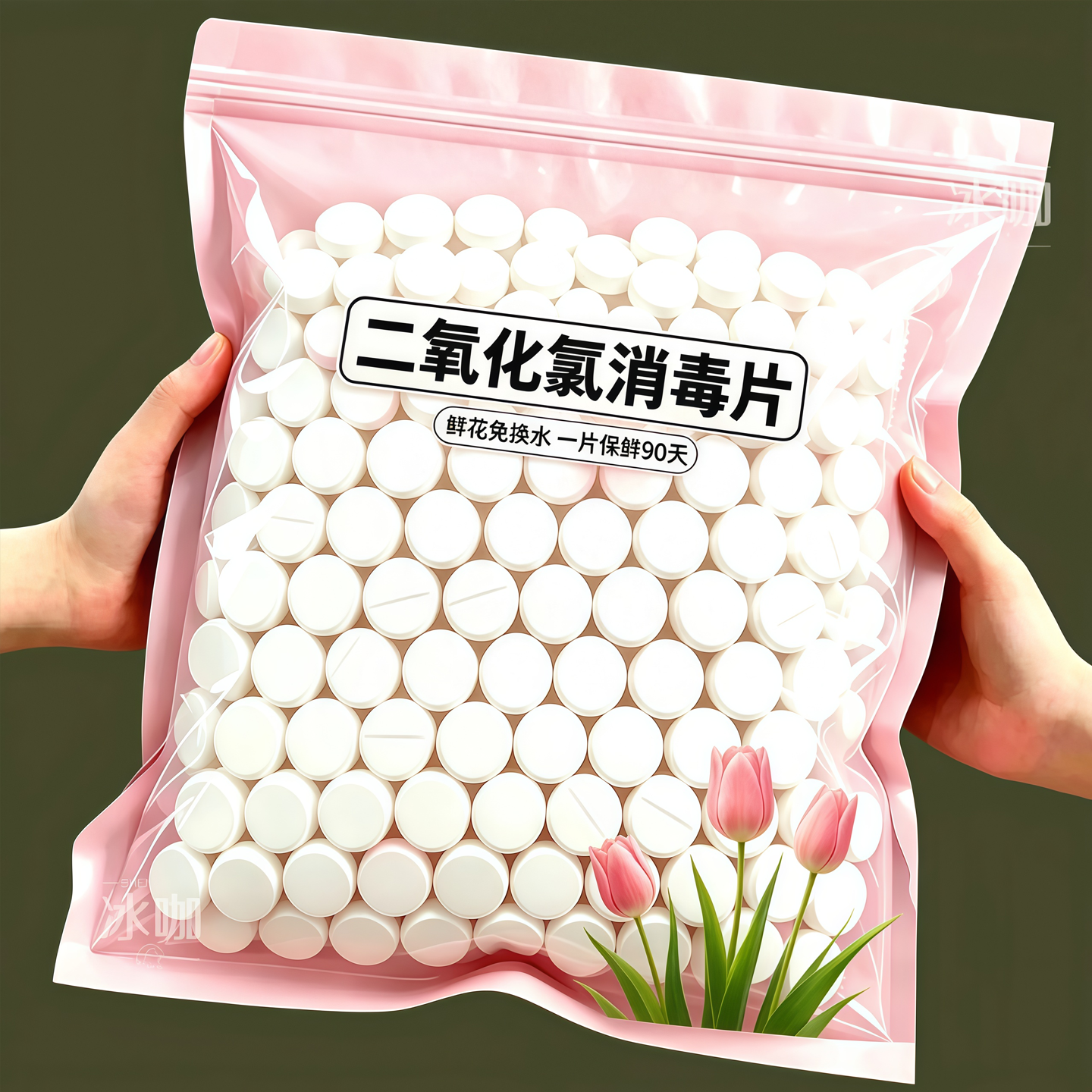 鲜花专用净水片快速净水催芽开花