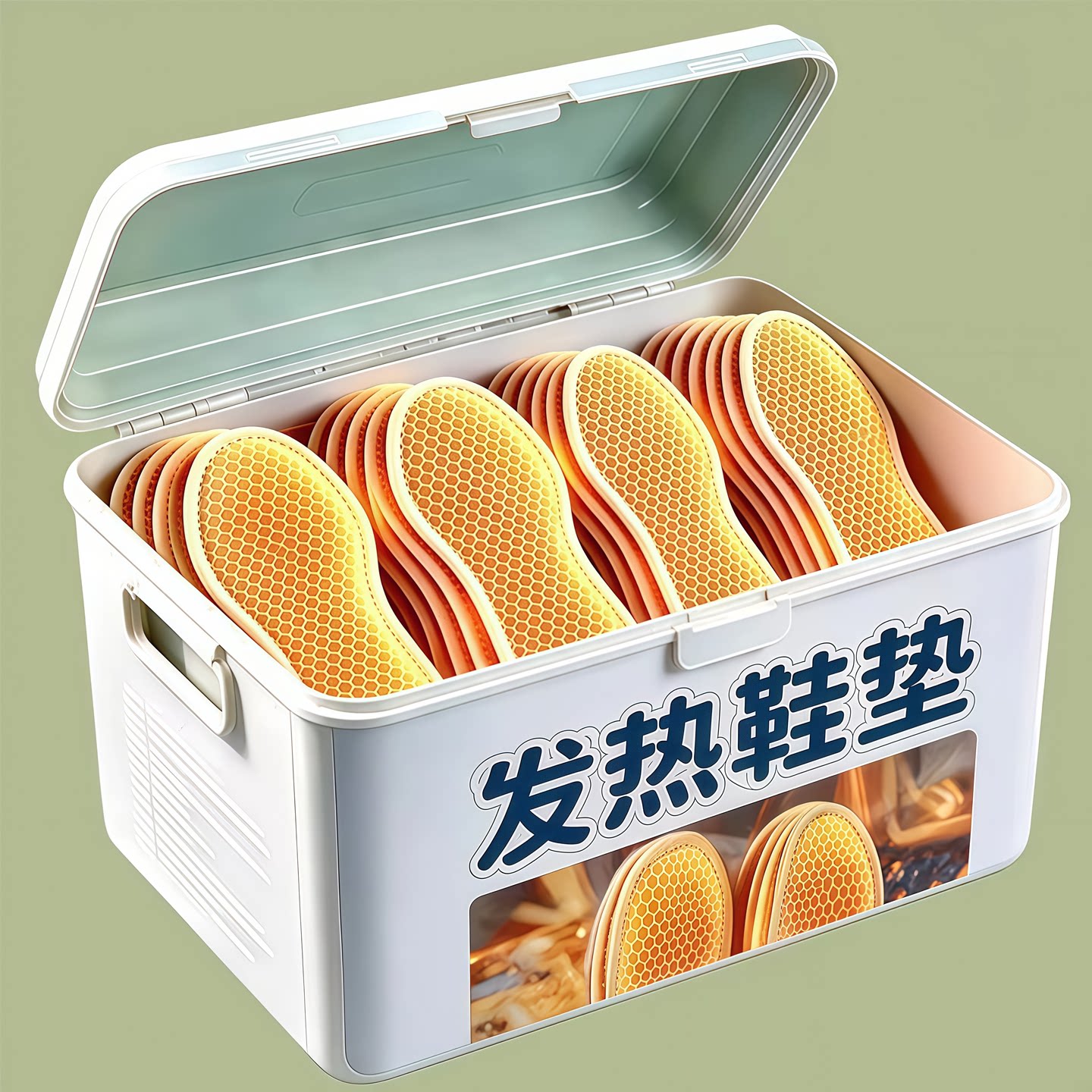 艾草自发热鞋垫加热鞋垫冬季一次性发热鞋垫暖脚宝宝暖足贴男女