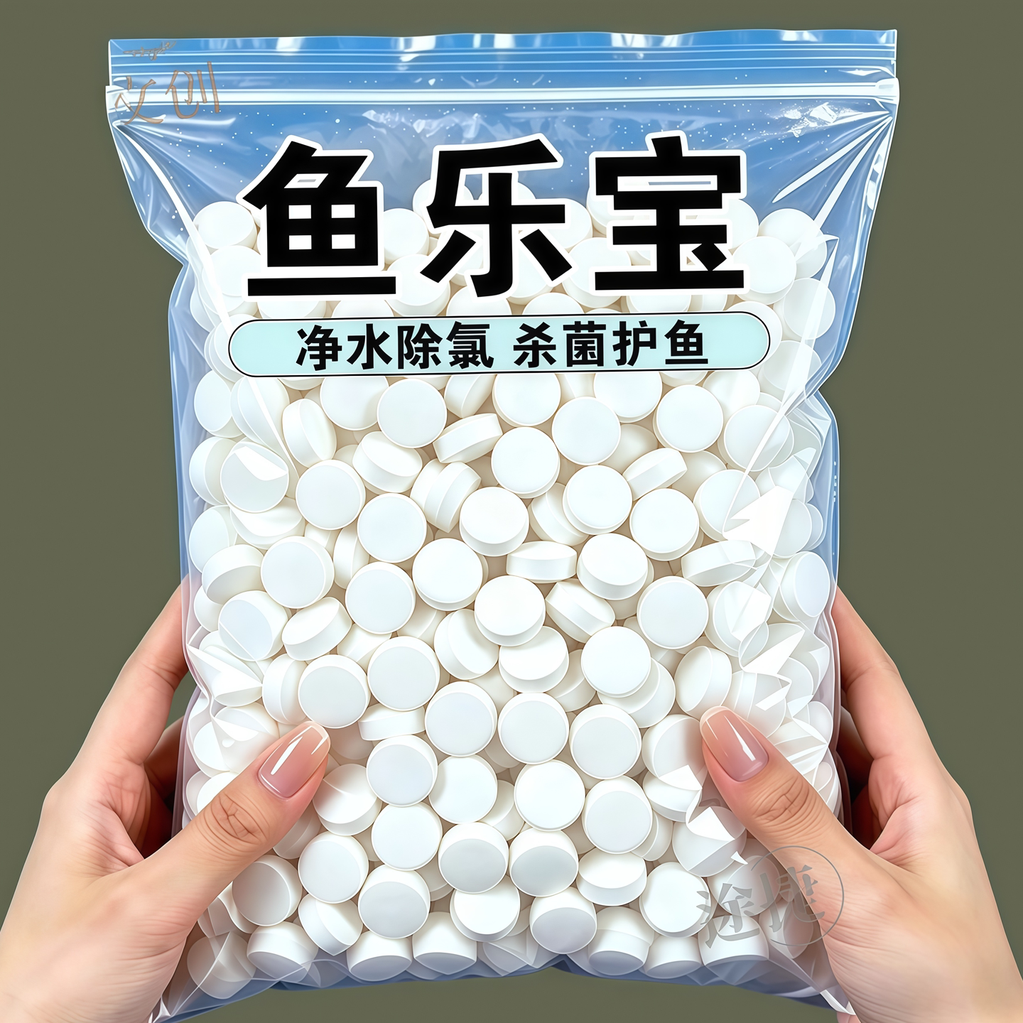 鱼乐宝除氯气鱼缸净水剂水族水质稳定片剂自来水免晒水鱼缸净水剂