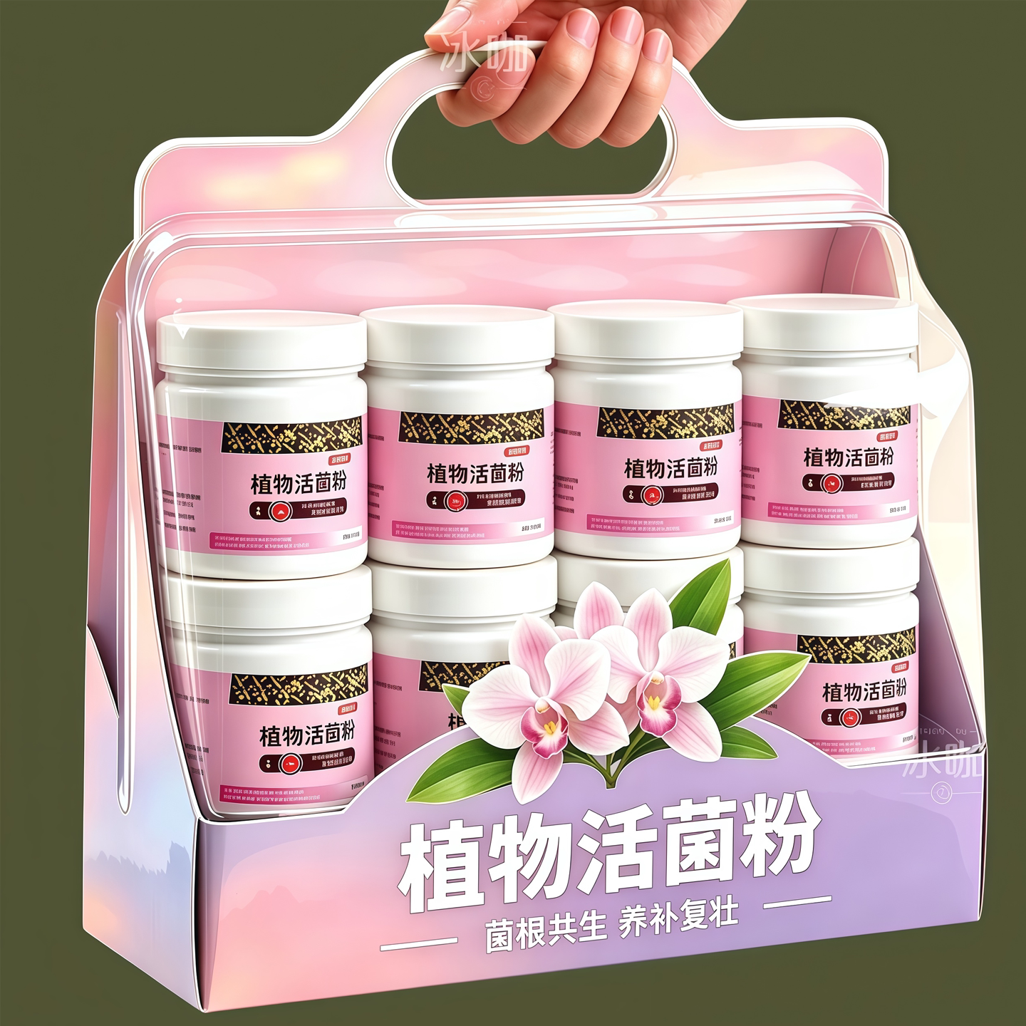 兰花植物活菌粉养根壮根促花生长