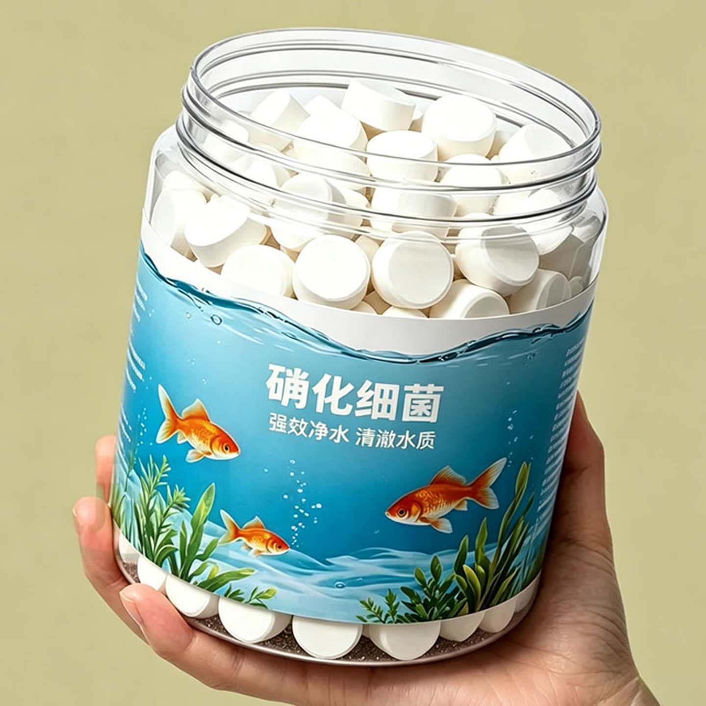 高浓缩硝化菌片鱼缸净水稳水质片