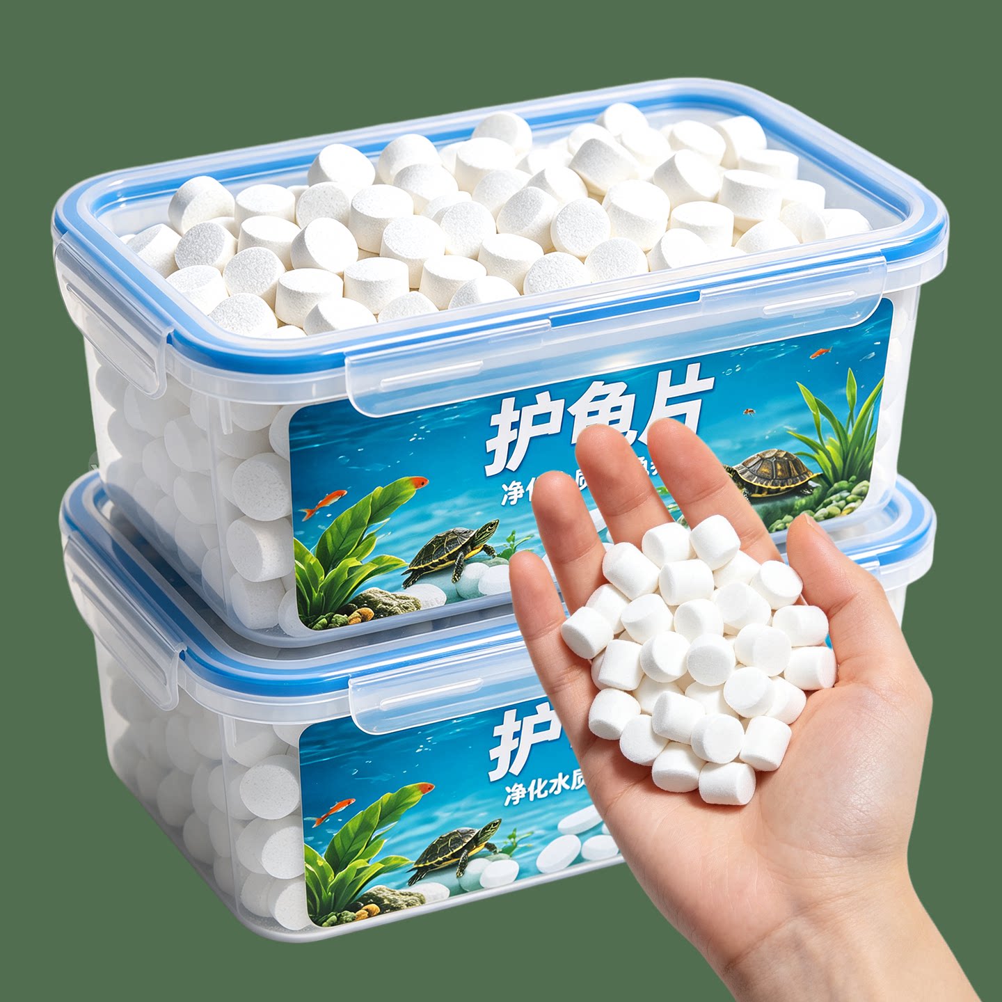 护龟片养龟专用水质养护片龟缸净水护理乌龟日常养护宠物龟用品