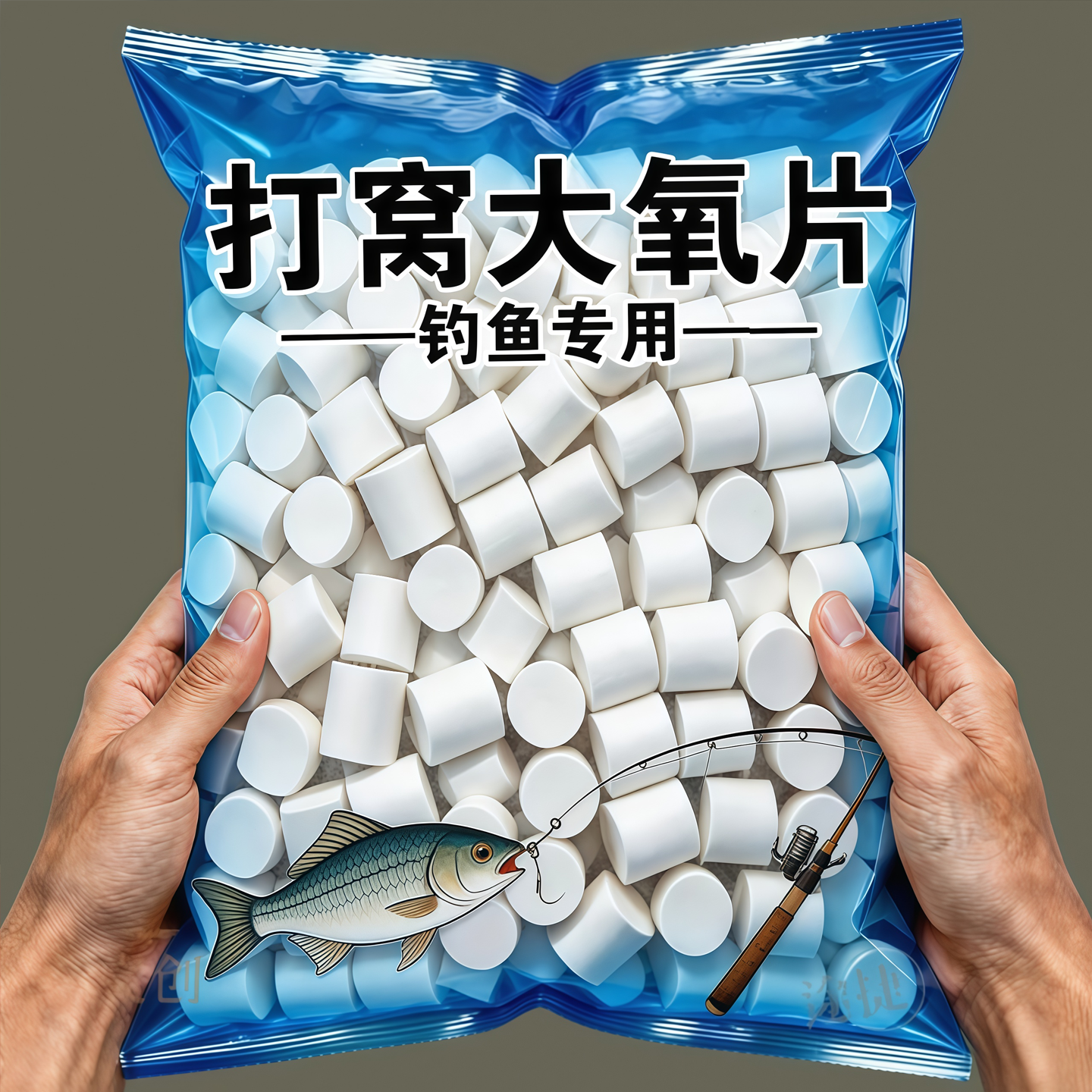 增氧颗粒水产养殖增氧粒增氧片养鱼鱼塘虾钓鱼打窝补氧过碳酸钠
