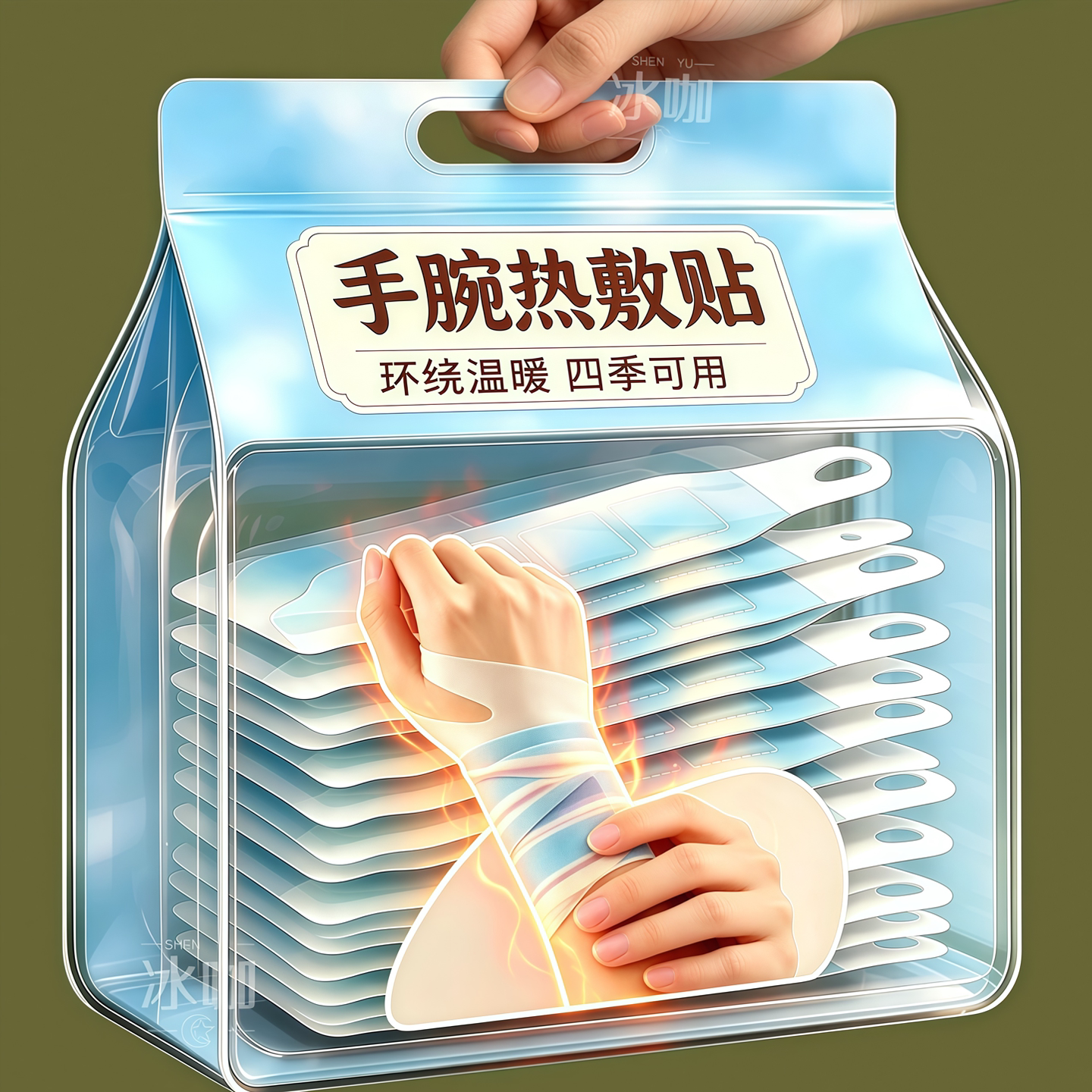 腱鞘蒸汽暖腕带渗透热灸舒缓关节