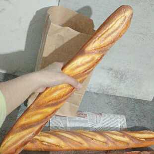 仿真面包模型假大法棍长吐司软香蛋糕食物装饰儿童舞台拍摄玩道具