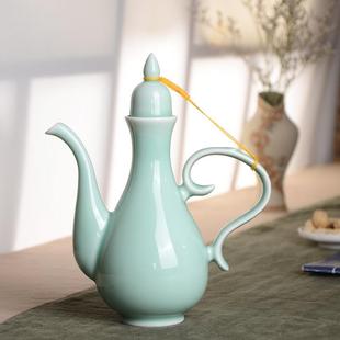 一口杯烈酒白酒杯 中式 陶瓷酒壶仿古家用半斤装 酒具套装 分酒器老式
