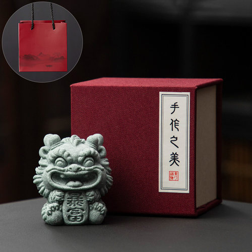国风可爱治愈系小摆件办公室桌面装饰茶宠工艺品创意礼品生日礼物