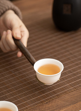 恬静黑陶茶道六君子茶道配件泡茶工具收纳筒茶铲茶勺茶夹养壶笔