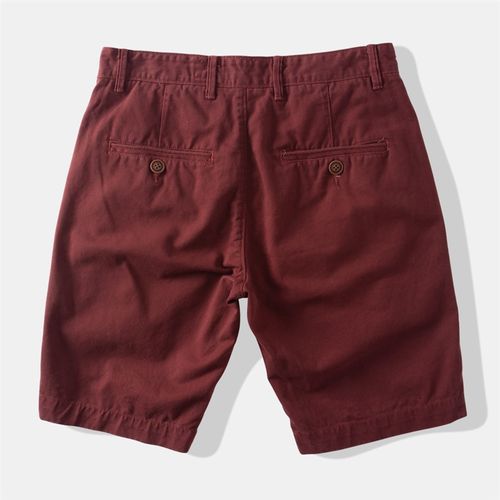 重磅纯棉夏季宽松休闲短裤直筒中裤男士五分裤红色马裤工装裤大码