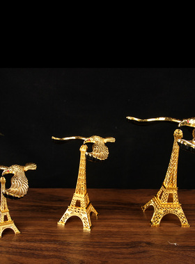 合金平衡鹰摆件  仿铜平衡鹰摆件